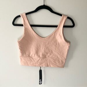 Of Earth & Salt Blush Pink Cropped Tank Top Size Large